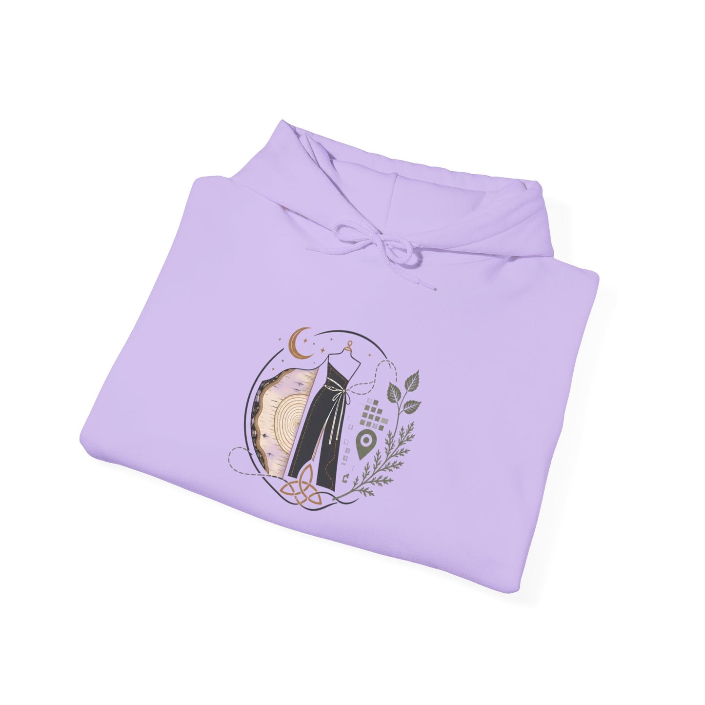 Floral 'Six Sells' Logo Hoodie — Women's Boutique Floral Sleeve Hooded Sweatshirt