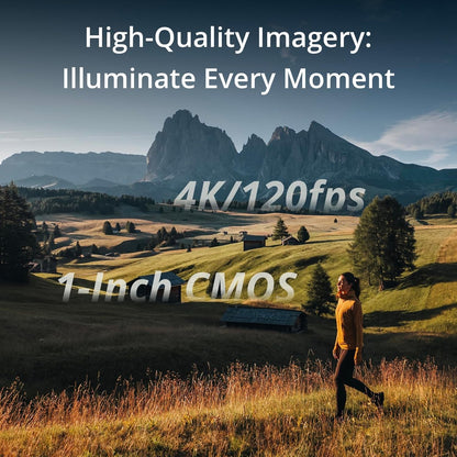 Osmo Pocket 3, Vlogging Cameras with 1'' CMOS & 4K/120Fps Vlog Camera, 3-Axis Stabilization, Fast Focusing, Face/Object Tracking, Digital Vlogging Camera for Youtube