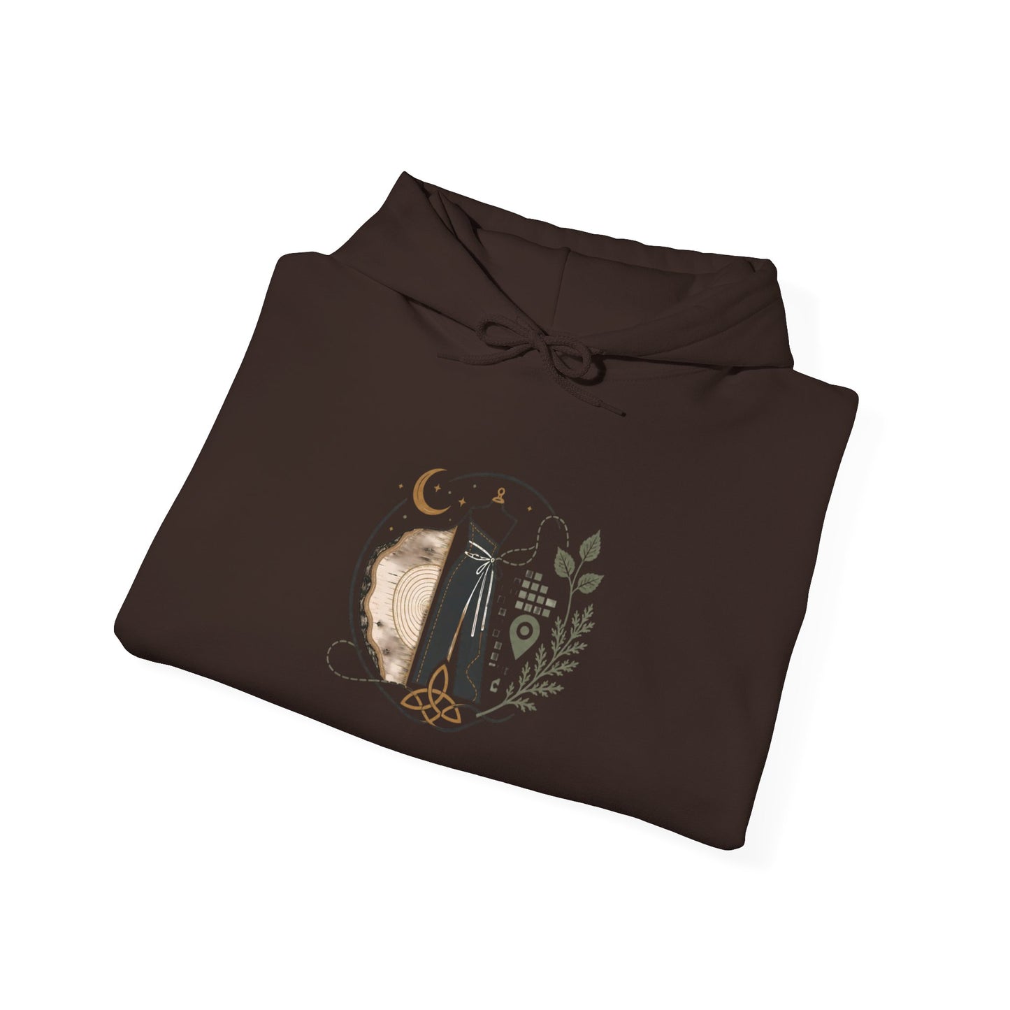 Floral 'Six Sells' Logo Hoodie — Women's Boutique Floral Sleeve Hooded Sweatshirt