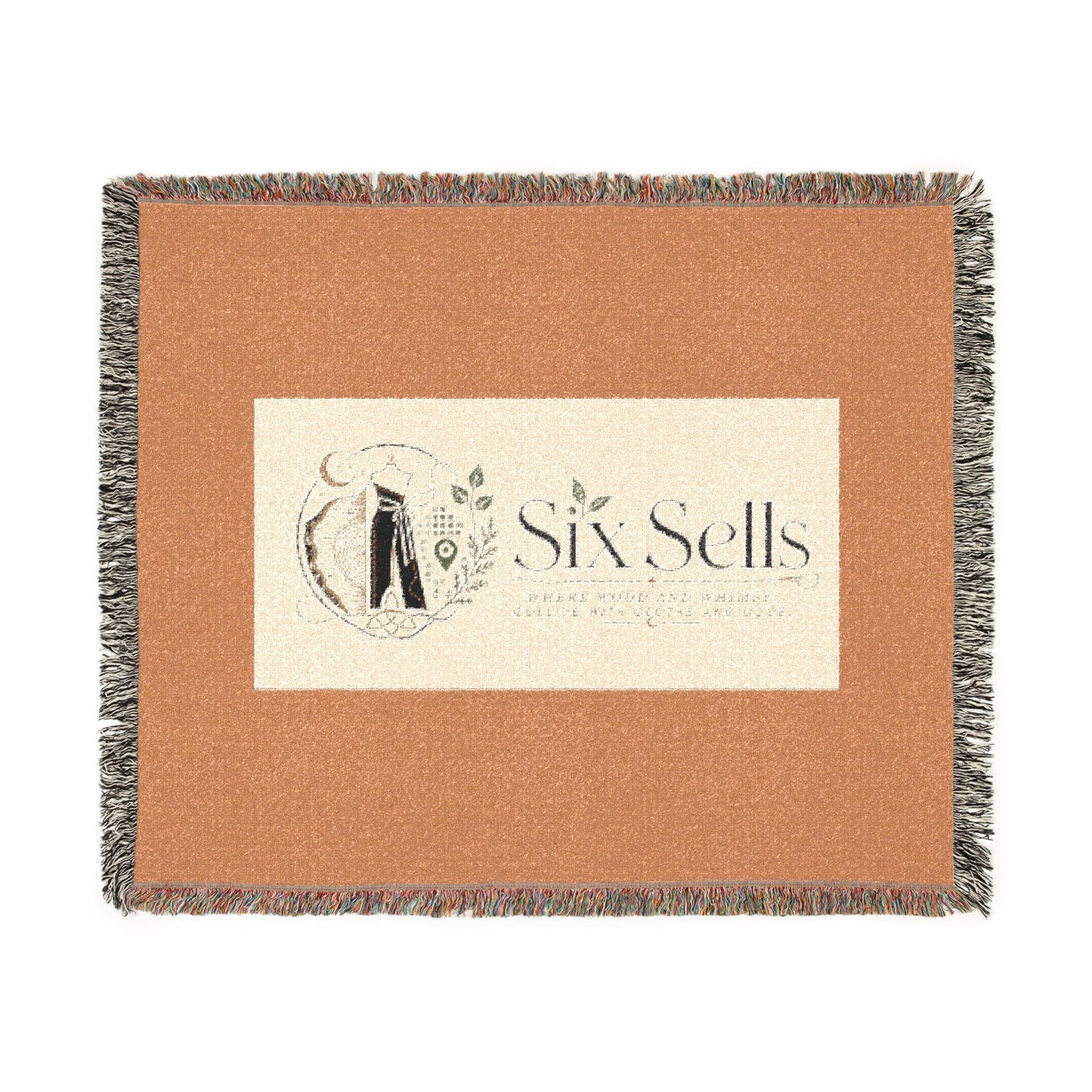 Triple Moon Woven Blanket — Celestial Throw for Home, Astrology & Pagan Gifts