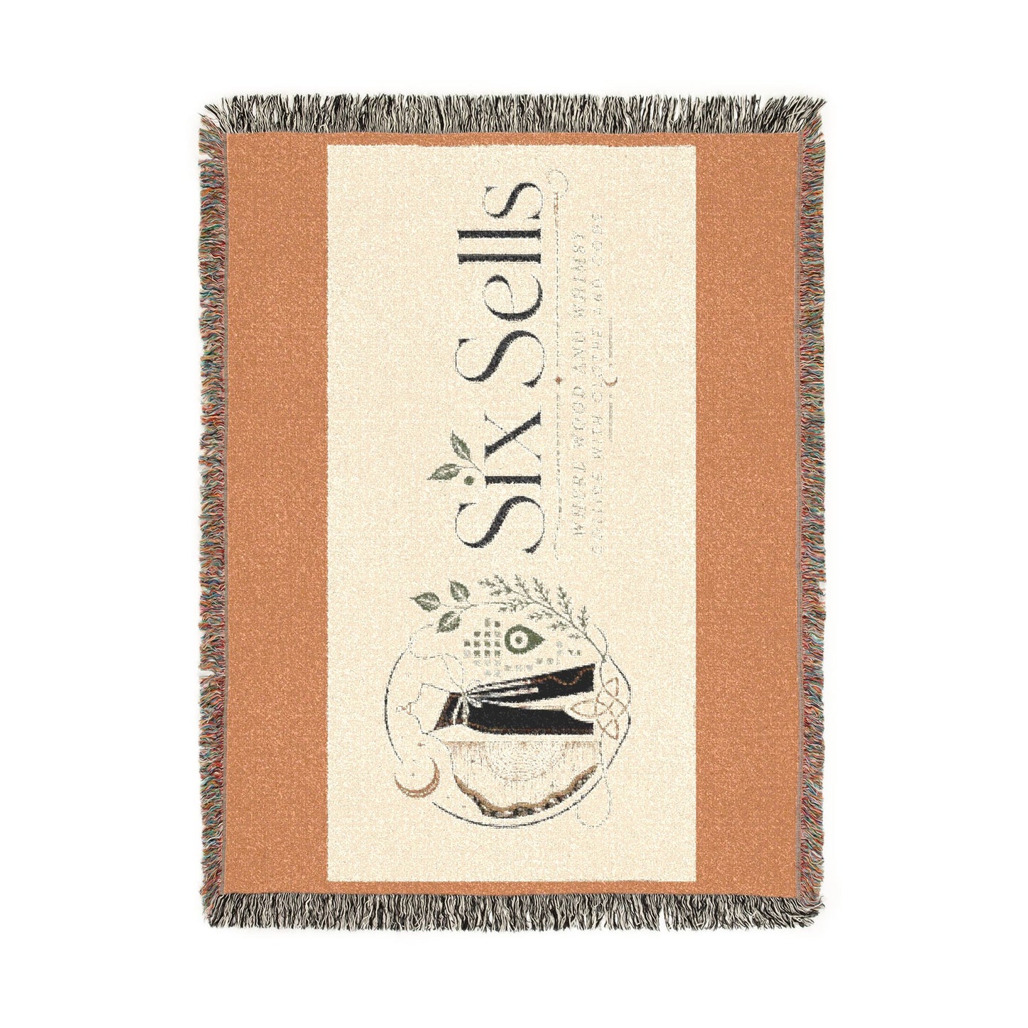 Triple Moon Woven Blanket — Celestial Throw for Home, Astrology & Pagan Gifts