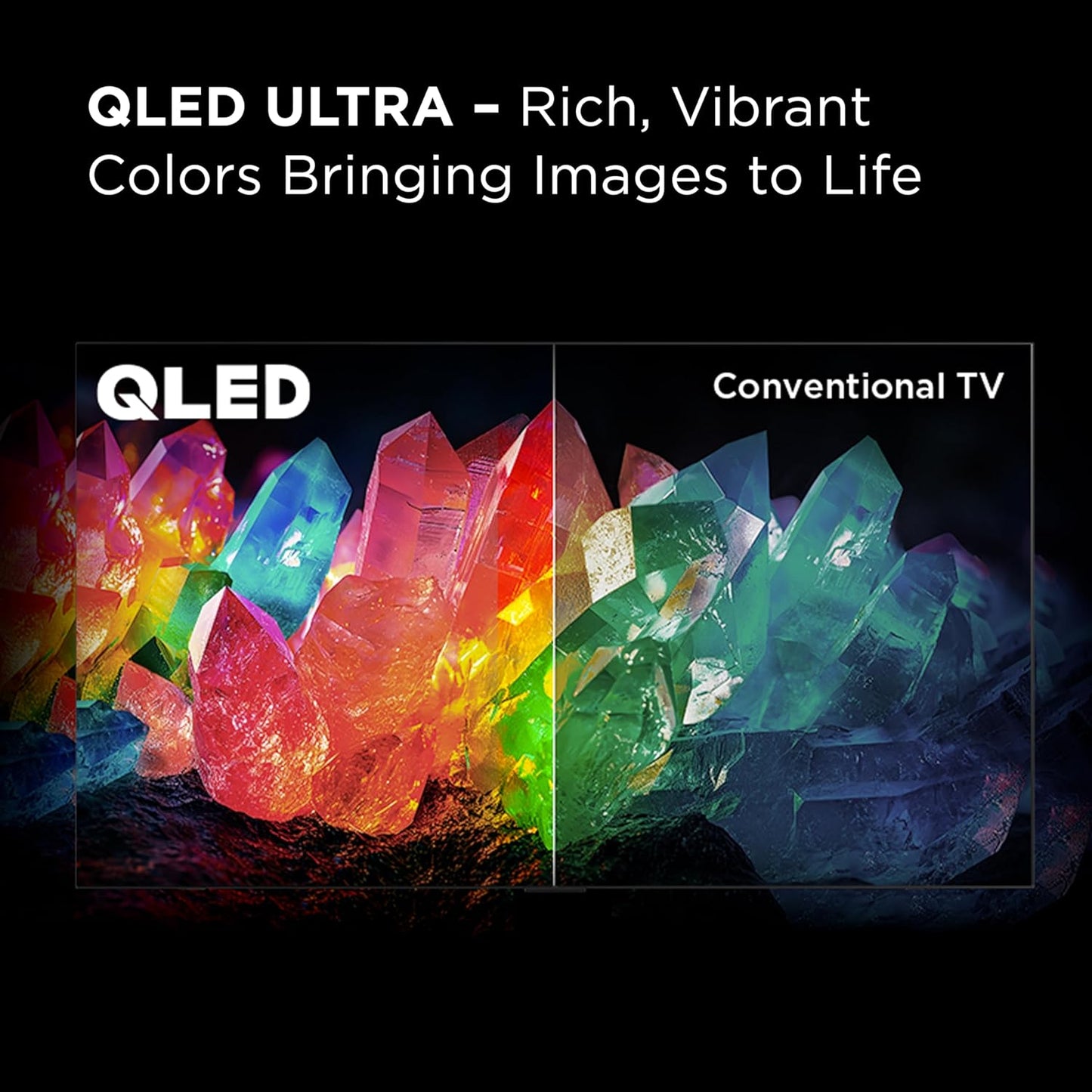 55-Inch QM7 Qd-Mini LED QLED 4K Smart TV with Google TV (55QM751G, 2024 Model) Dolby Vision IQ, Dolby Atmos, HDR, Game Accelerator up to 240Hz, Voice Remote, Works with Alexa, Streaming Television