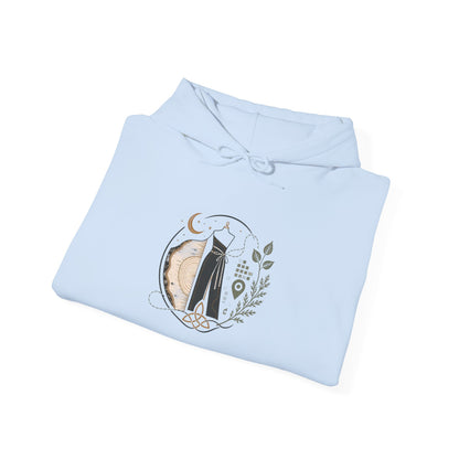 Floral 'Six Sells' Logo Hoodie — Women's Boutique Floral Sleeve Hooded Sweatshirt