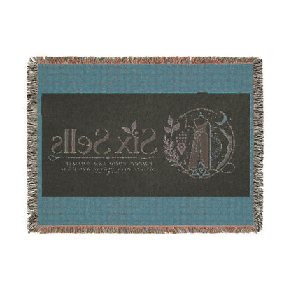 Triple Moon Woven Blanket — Celestial Throw for Home, Astrology & Pagan Gifts