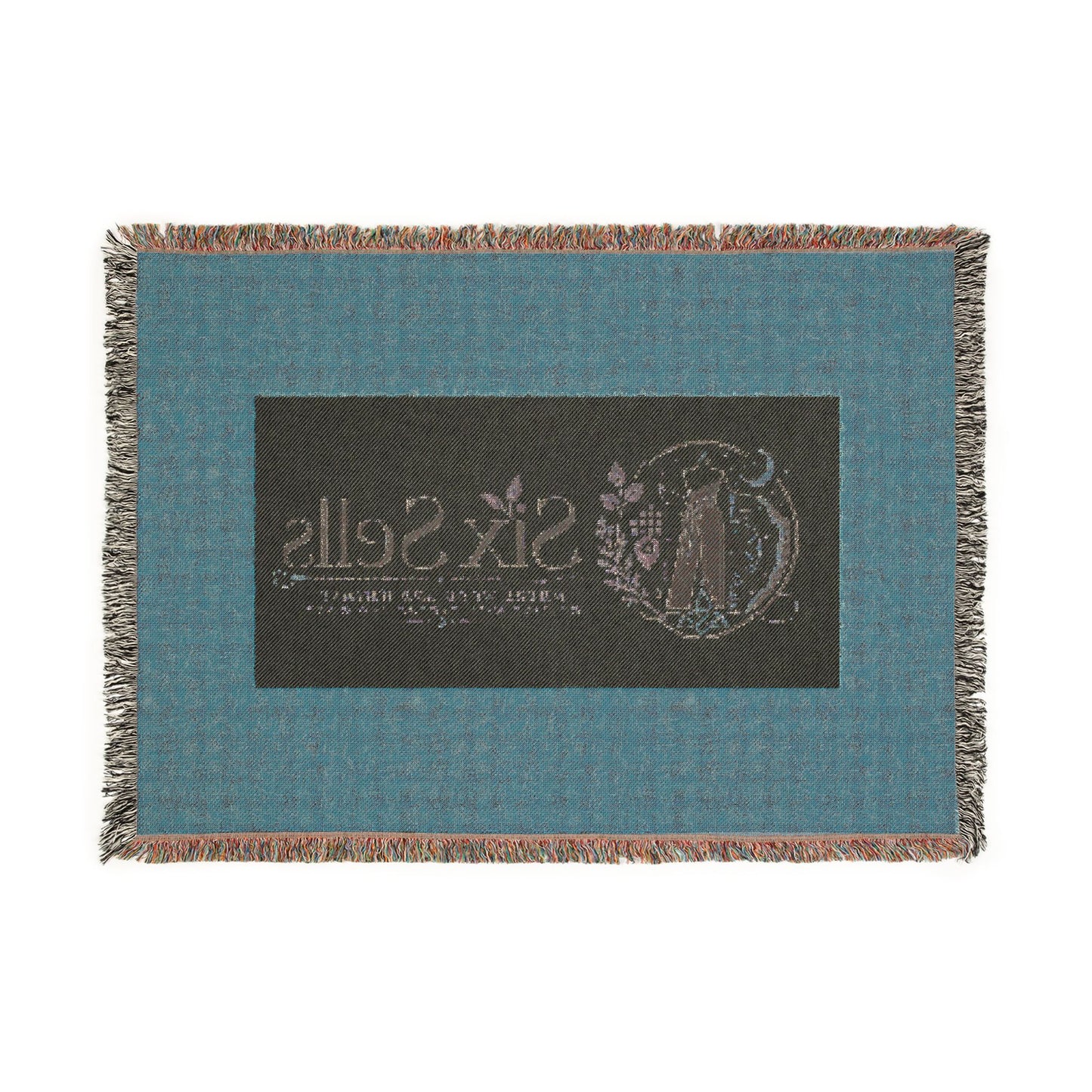 Triple Moon Woven Blanket — Celestial Throw for Home, Astrology & Pagan Gifts