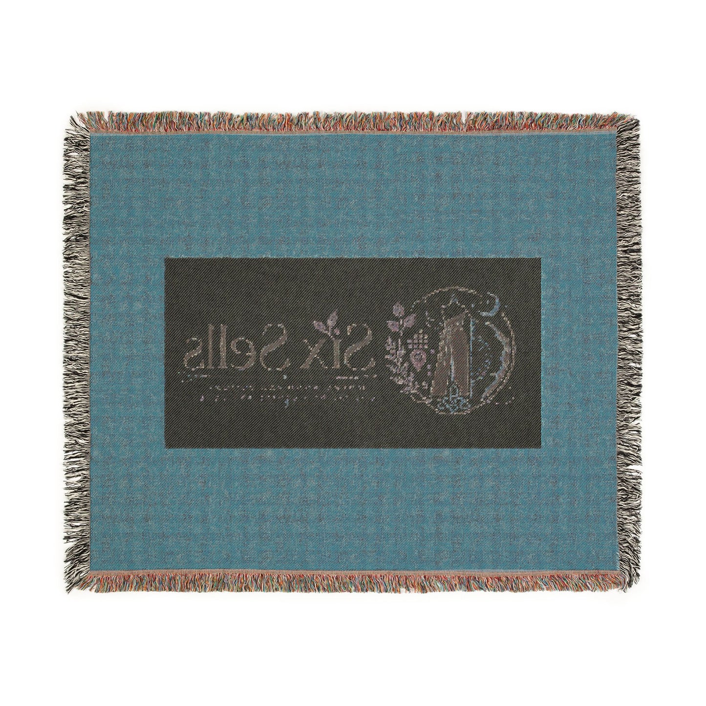 Triple Moon Woven Blanket — Celestial Throw for Home, Astrology & Pagan Gifts