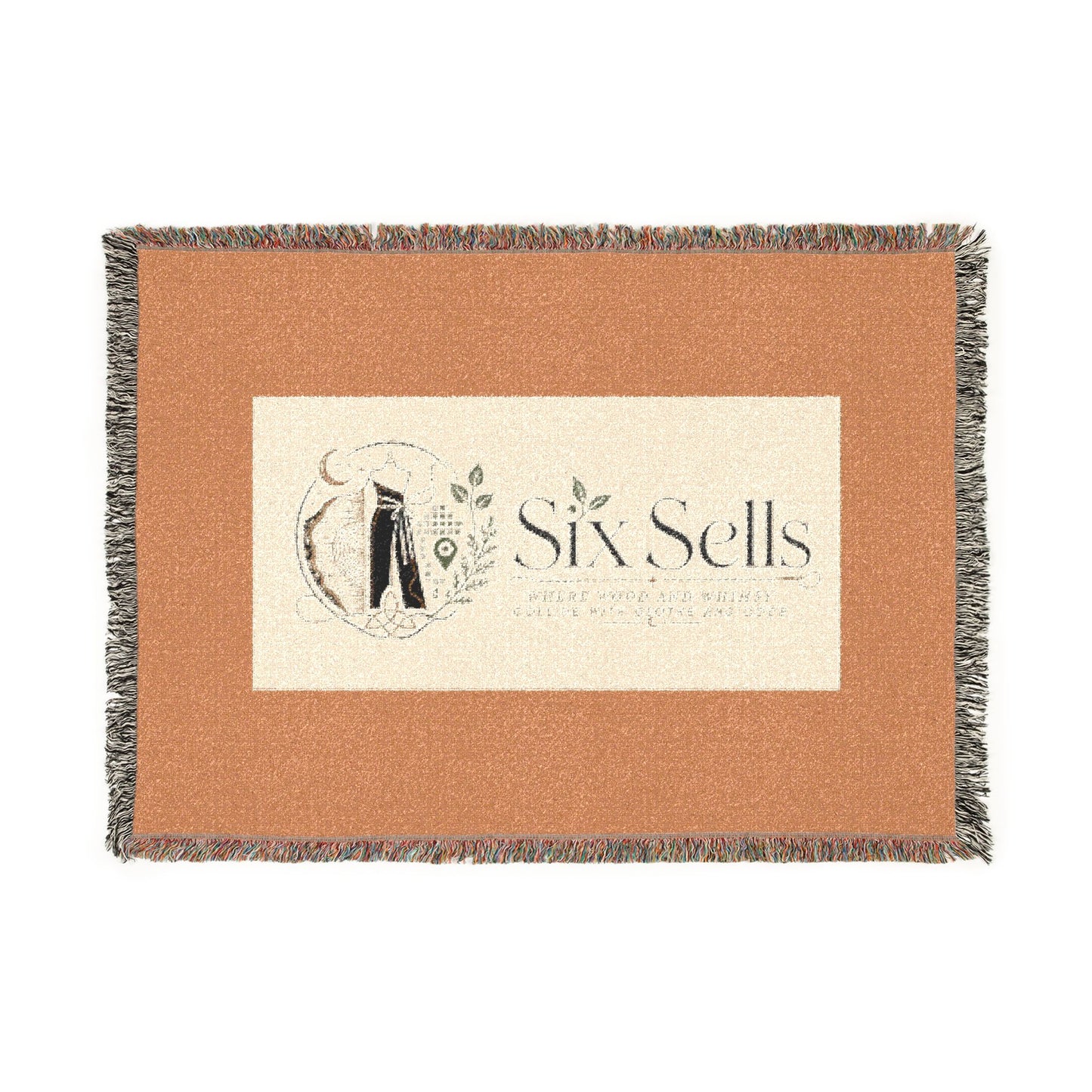 Triple Moon Woven Blanket — Celestial Throw for Home, Astrology & Pagan Gifts