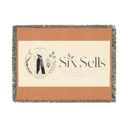 Triple Moon Woven Blanket — Celestial Throw for Home, Astrology & Pagan Gifts