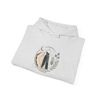 Floral 'Six Sells' Logo Hoodie — Women's Boutique Floral Sleeve Hooded Sweatshirt