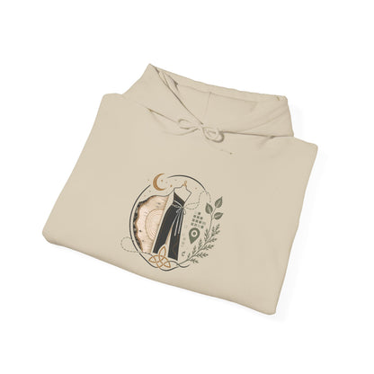 Floral 'Six Sells' Logo Hoodie — Women's Boutique Floral Sleeve Hooded Sweatshirt