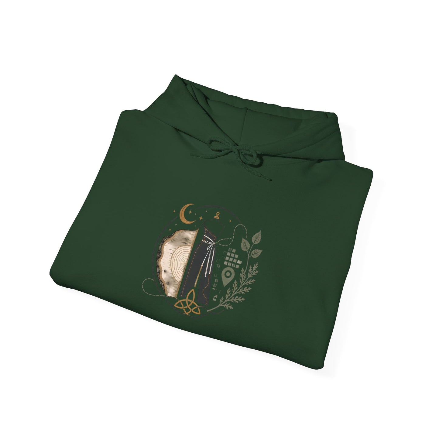 Floral 'Six Sells' Logo Hoodie — Women's Boutique Floral Sleeve Hooded Sweatshirt