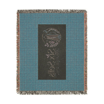 Triple Moon Woven Blanket — Celestial Throw for Home, Astrology & Pagan Gifts