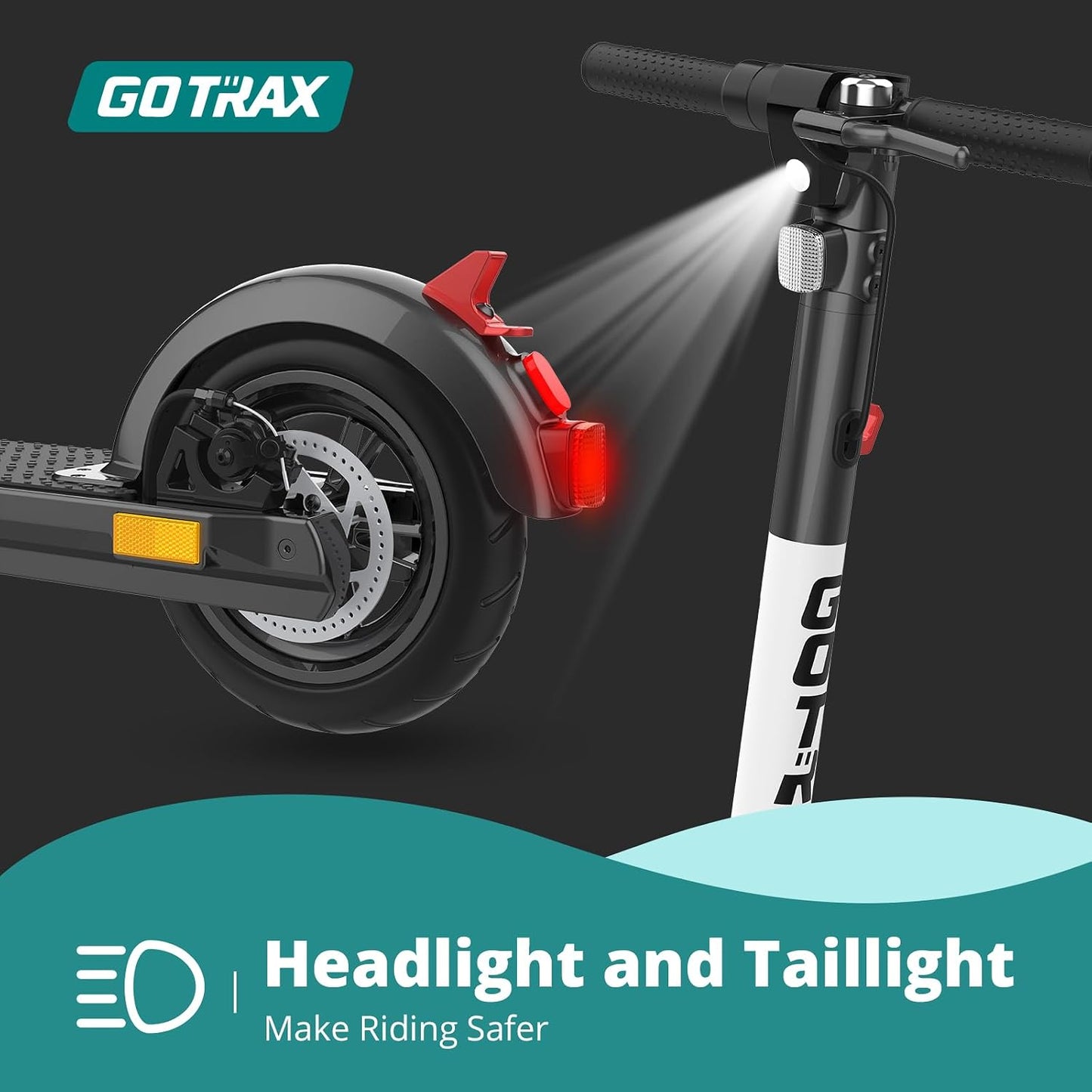 Electric Scooter for Adults, Max 29/61 Km Range and 25/32 Km/H Speed, 10" Tire, Powered by 300/500W Motor with Long Life Battery, Durable Aluminum Alloy Frame Foldable Escooter for Commute