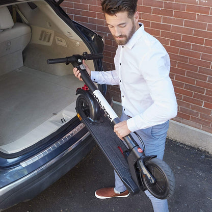 Electric Scooter for Adults, Max 29/61 Km Range and 25/32 Km/H Speed, 10" Tire, Powered by 300/500W Motor with Long Life Battery, Durable Aluminum Alloy Frame Foldable Escooter for Commute
