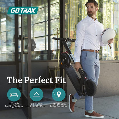 Electric Scooter for Adults, Max 29/61 Km Range and 25/32 Km/H Speed, 10" Tire, Powered by 300/500W Motor with Long Life Battery, Durable Aluminum Alloy Frame Foldable Escooter for Commute