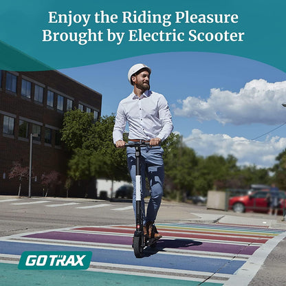 Electric Scooter for Adults, Max 29/61 Km Range and 25/32 Km/H Speed, 10" Tire, Powered by 300/500W Motor with Long Life Battery, Durable Aluminum Alloy Frame Foldable Escooter for Commute