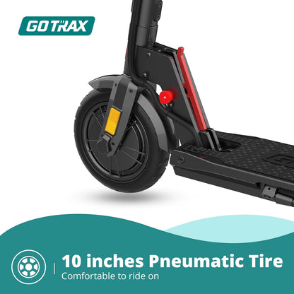 Electric Scooter for Adults, Max 29/61 Km Range and 25/32 Km/H Speed, 10" Tire, Powered by 300/500W Motor with Long Life Battery, Durable Aluminum Alloy Frame Foldable Escooter for Commute