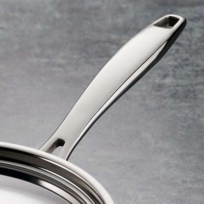 80116/248DS Gourmet 18/10 Stainless Steel Induction-Ready Tri-Ply Clad 10-Piece Cookware Set, Stainless