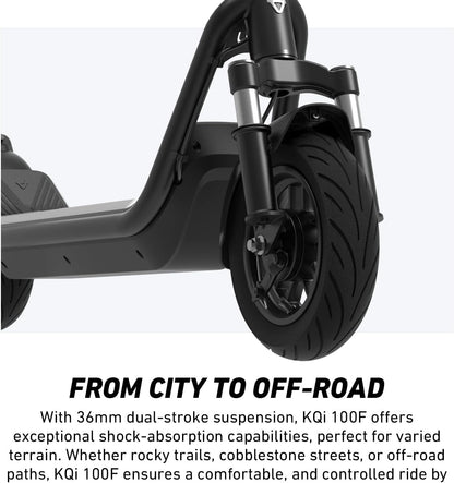 Kqi 100P/100F/200P/200F/Air Electric Scooter Adult - E Scooter with Suspension, 600-700W Peak Power, 29-54 KM Max Range, Top Speed 28-32 KM/H, Commuting E-Scooter