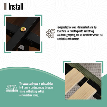 Upholstered Bed Frame with Velvet Upholstered Headboard, No Springs, Easy to Assemble, Strong Wooden Slats, Non-Slip and No Noise (Turtle, King (U.S. Standard))